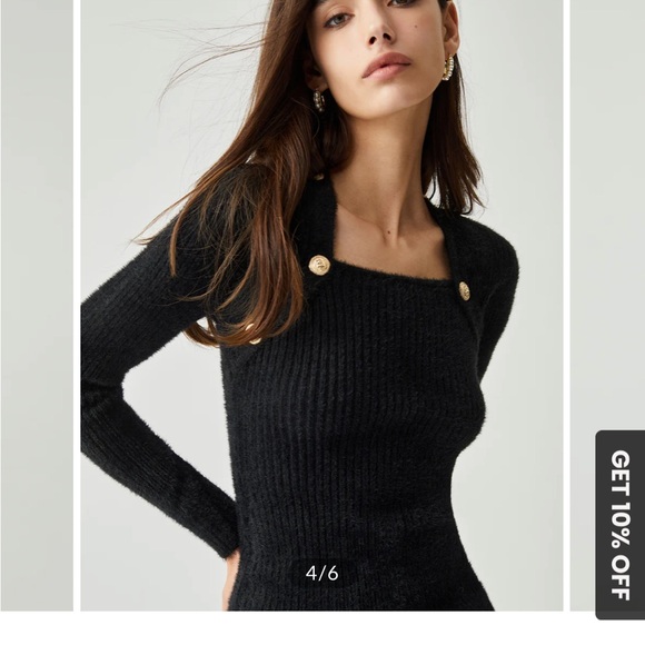 NWT Black Commense sweater dress - Picture 5 of 7